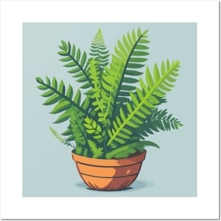 Potted Fern Posters and Art